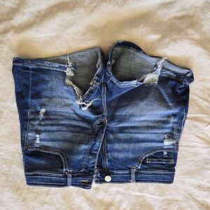 BKE Ripped Dark Blue Jeans